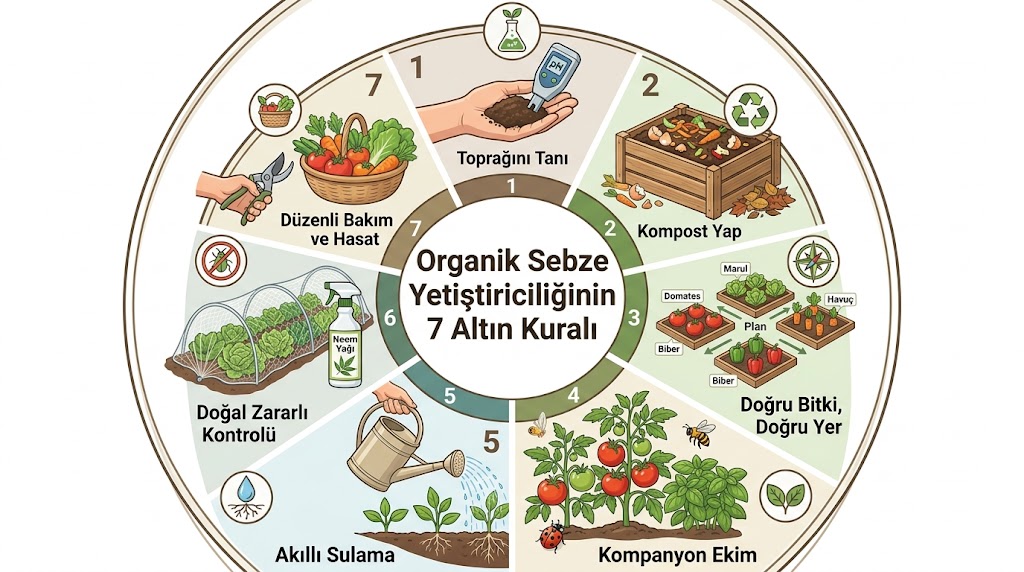 Organik Sebze Yetiştiriciliğinde Başarılı Olmanın 7 Altın Kuralı