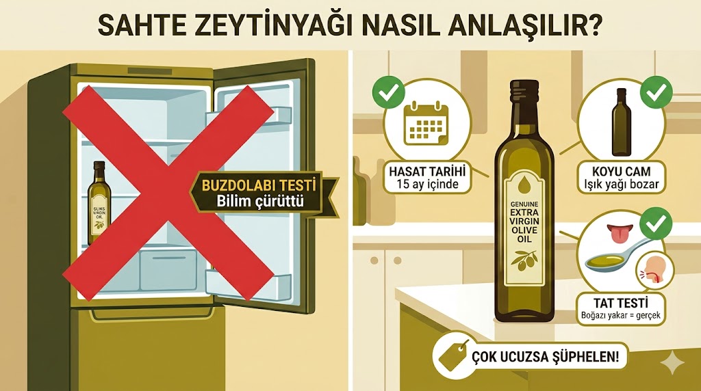 Sahte Zeytinyağı Nasıl Anlaşılır? "Buzdolabı Testi" Çalışıyor mu? (Bilim Ne Diyor)