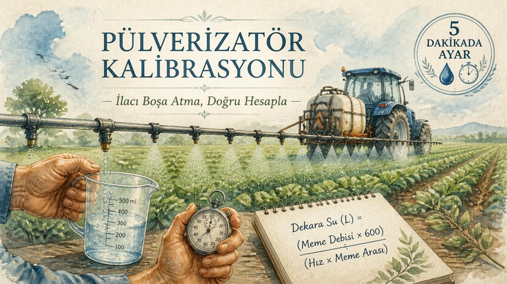 Pülverizatör Kalibrasyonu: İlerleme Hızı ve Meme Debisi