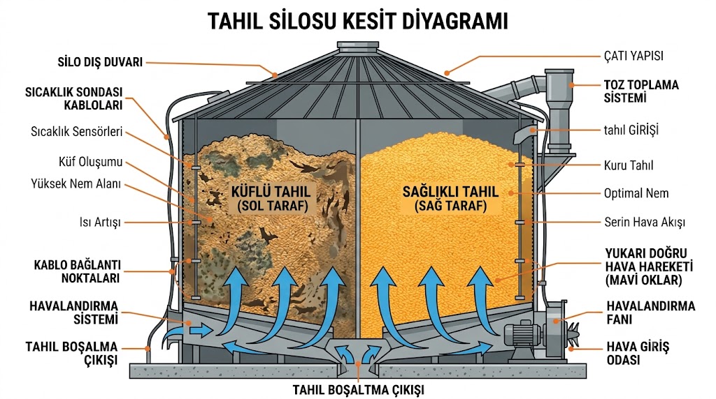 Ambarınızdaki Tahıl Neden Küfleniyor? Nem ve Sıcaklık İkilisini Alt Edin