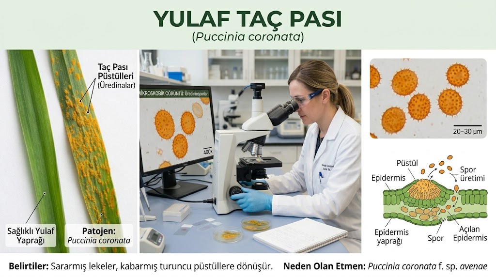 YULAFDA YAPRAK PASI (PUCCINIA CORONATA)